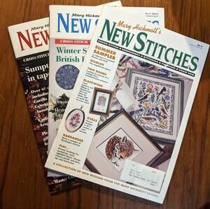 3 Mary Hickmott's New Stitches Magazines
